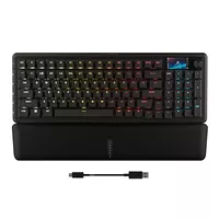 Clavier Gamer - Filaire - Format compact optimisé 96 - Switchs magnétiques CORSAIR MGX Hyperdrive - Écran LCD intégré dynamique - Intégration du Stream Deck Virtuel Elgato - FlashTap SOCD - RGB